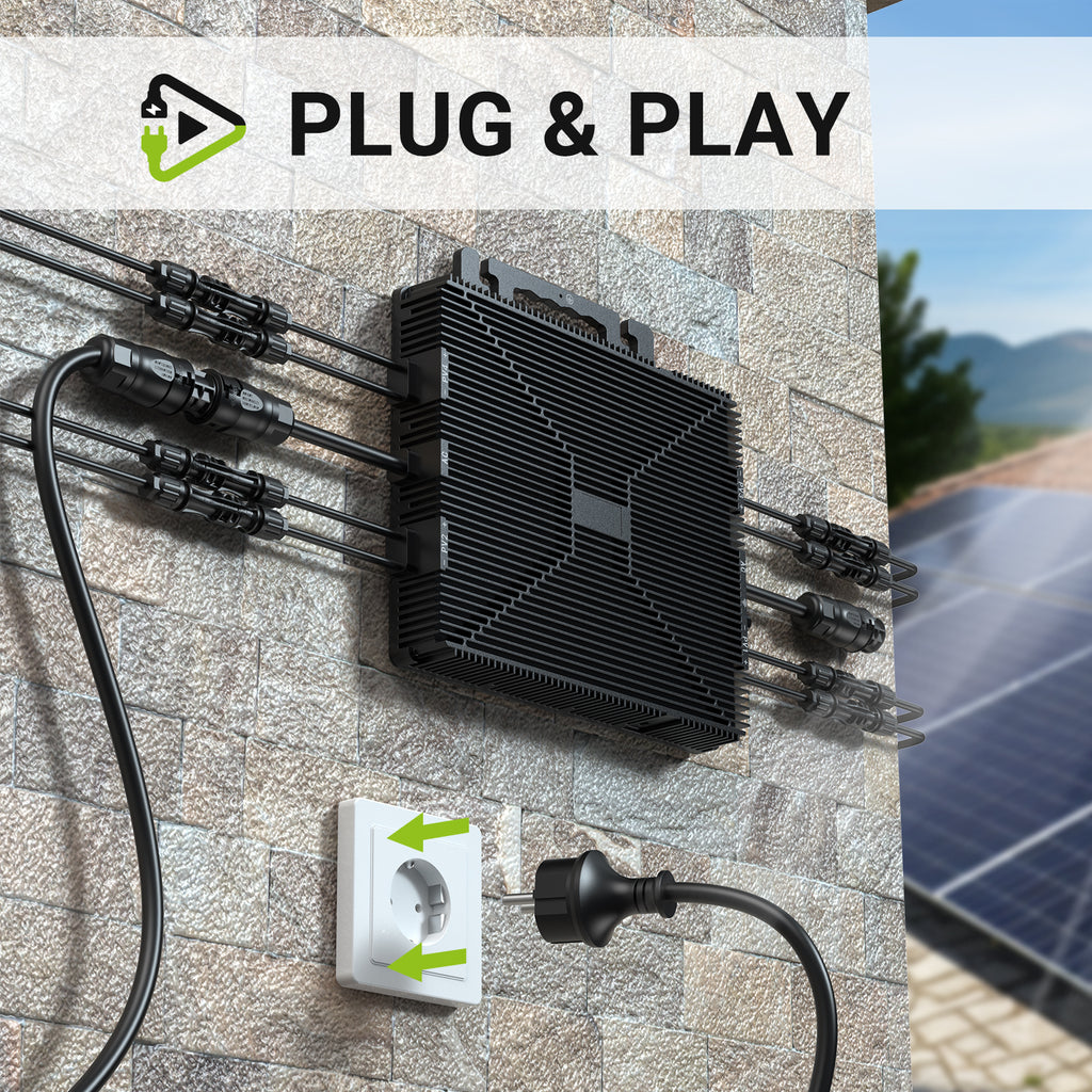 kit d’auto-consommation 8 panneaux solaires flexibles LS-240W + micro-onduleur 2000 W