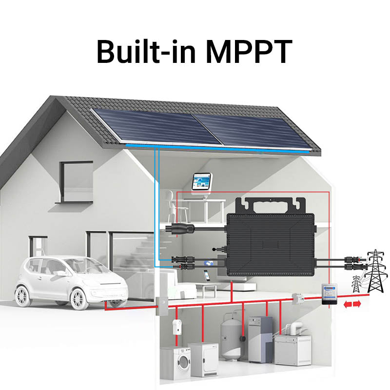 kit d’auto-consommation 8 panneaux solaires flexibles LS-240W + micro-onduleur 2000 W